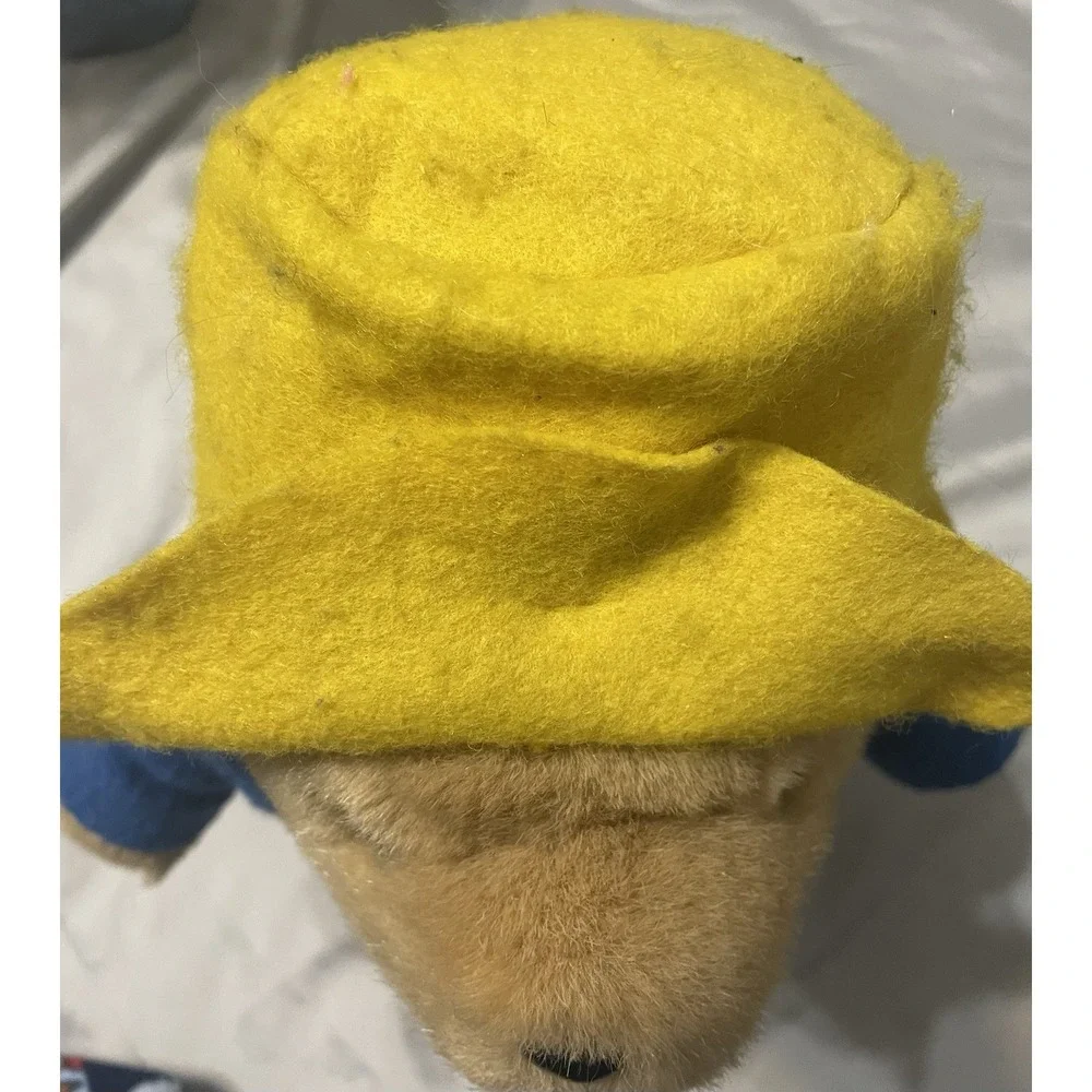 Vintage Paddington Bear Plush 1975 Eden Toys Red Rain Boots
